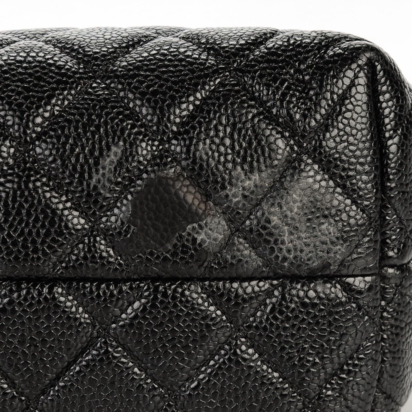Chanel Caviar Quilted Cosmetic Case Black 8 of 8