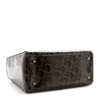 Christian Dior Patent Ultimate Medium Lady Dior Brown 4 of 9