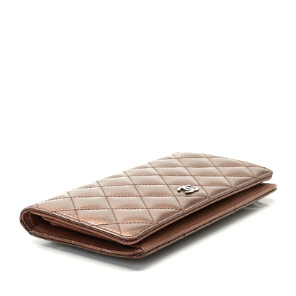 Chanel Striated Patent Yen Wallet 4 of 11