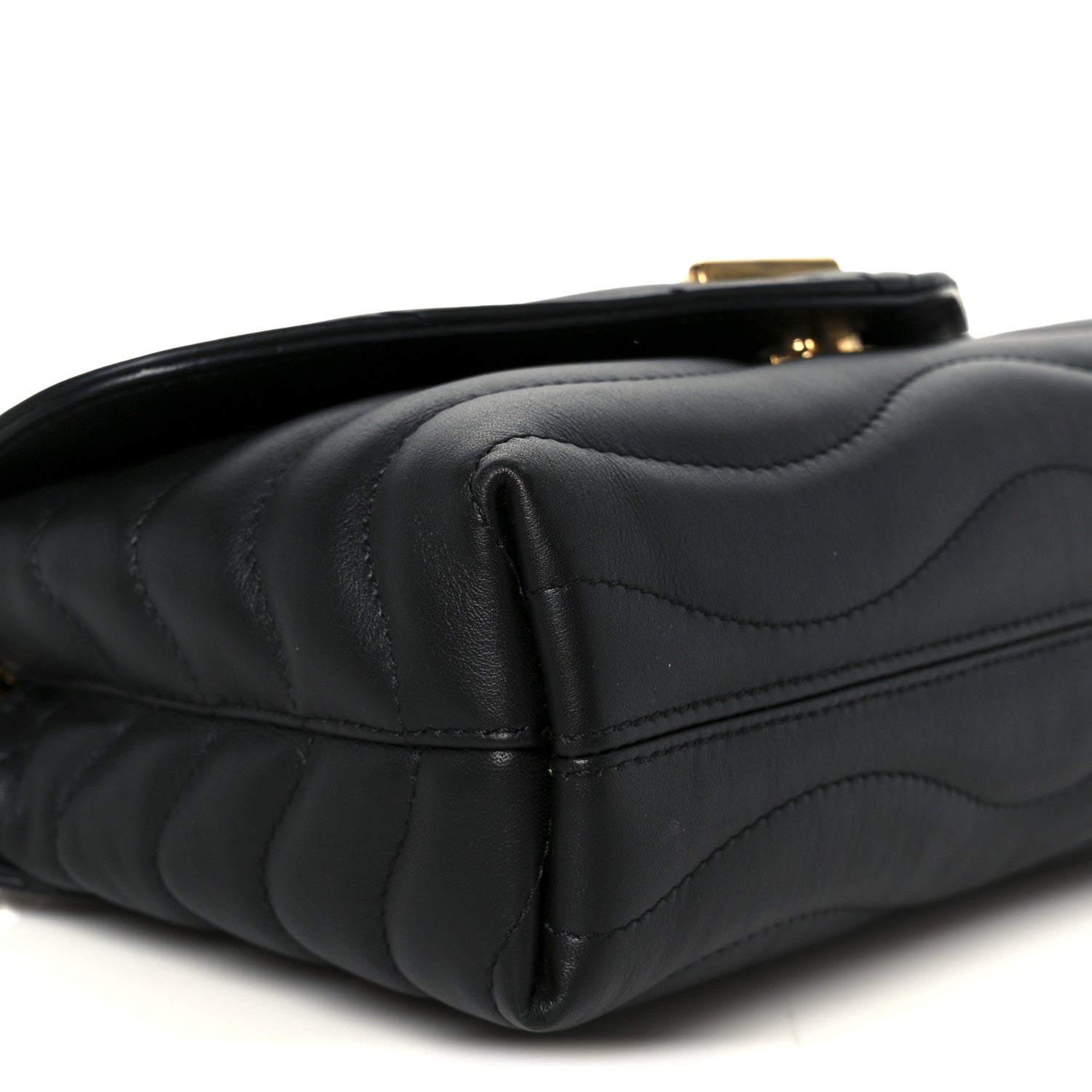 Louis Vuitton Calfskin LV New Wave Chain Bag Black 9 of 11