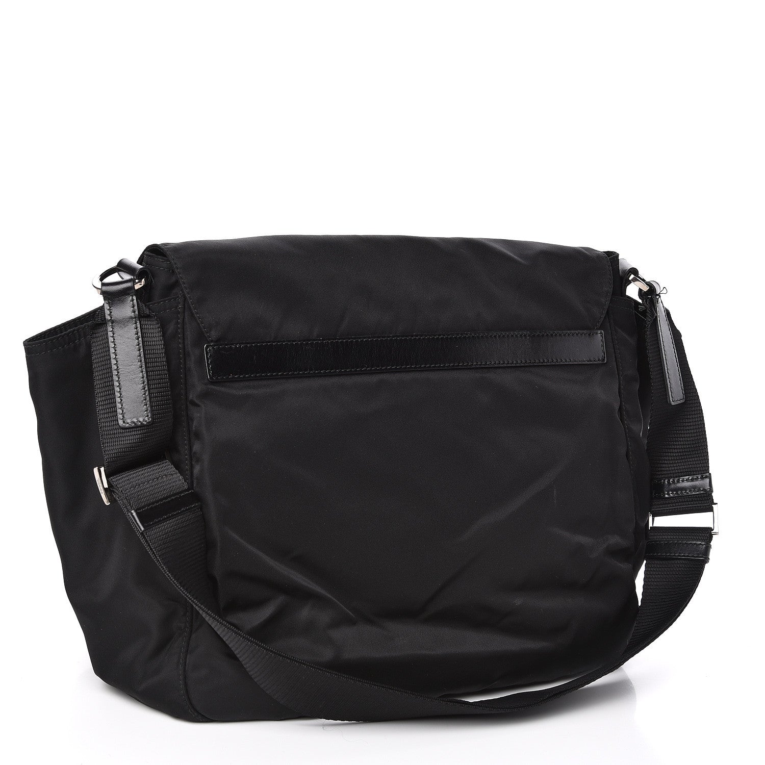 Prada Nylon Vela Messenger Bag Black 3 of 12