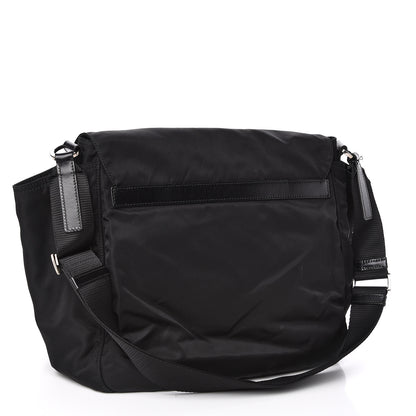 Prada Nylon Vela Messenger Bag Black 3 of 12