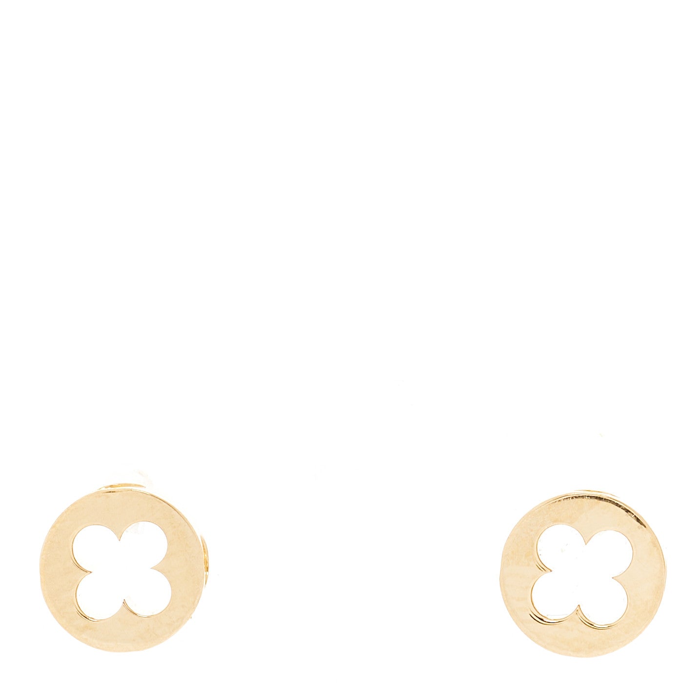 Louis Vuitton 18K Yellow Gold Empreinte Ear Studs Earrings 1 of 5