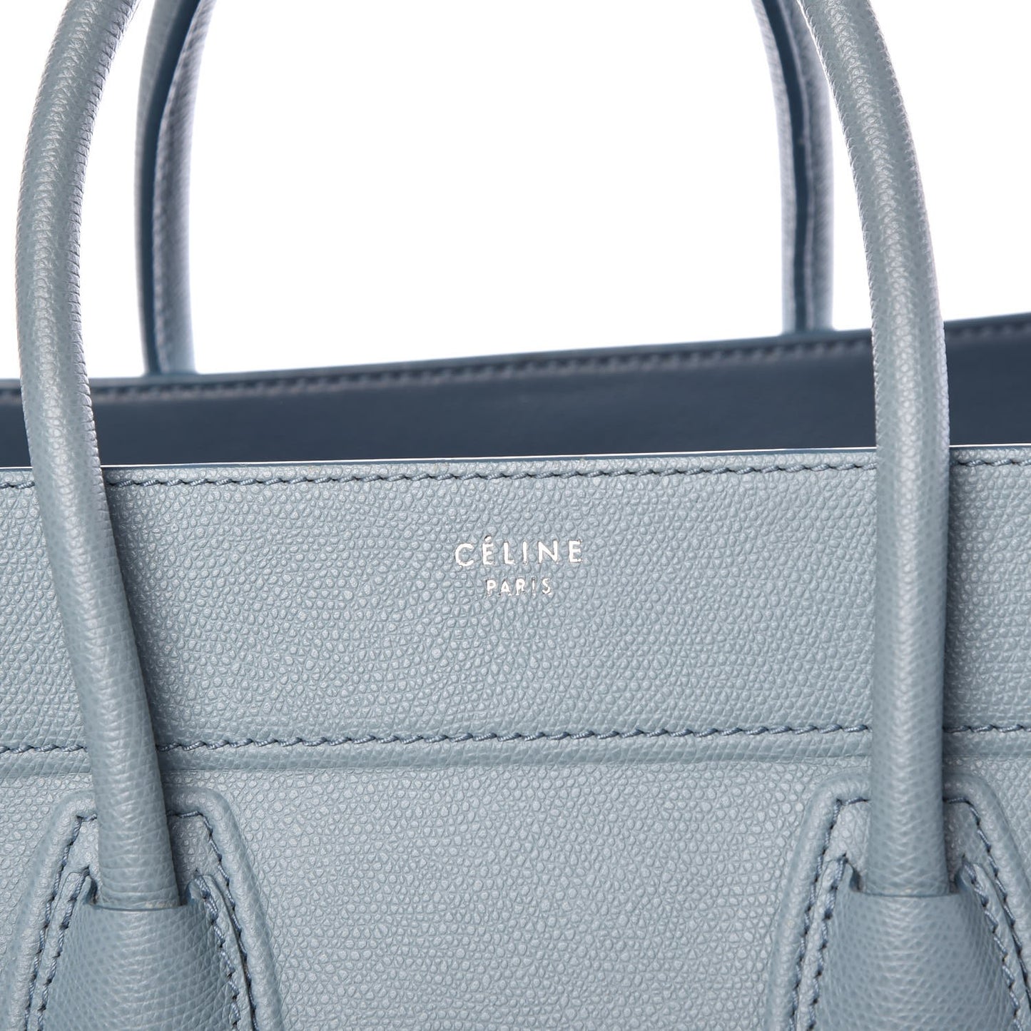Grained Calfskin Medium Phantom Luggage Sky Blue
