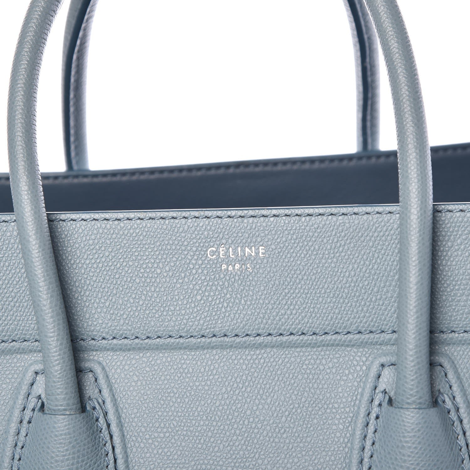 Celine Grained Calfskin Medium Phantom Luggage Sky Blue 6 of 13