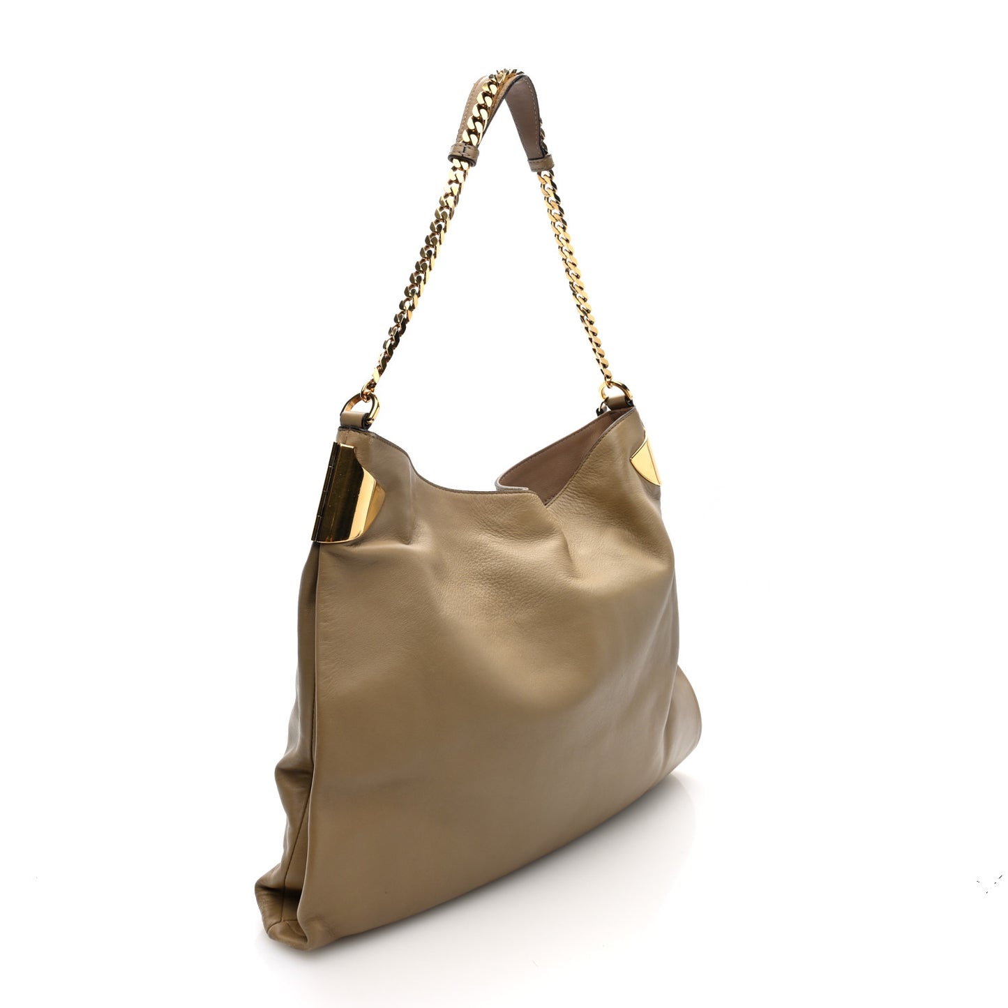 Lambskin 1970 Large Shoulder Bag Beige
