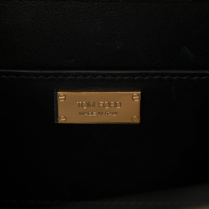 Tom Ford Snakeskin Small Cosmo T Lock Shoulder Bag Gold 6 of 13