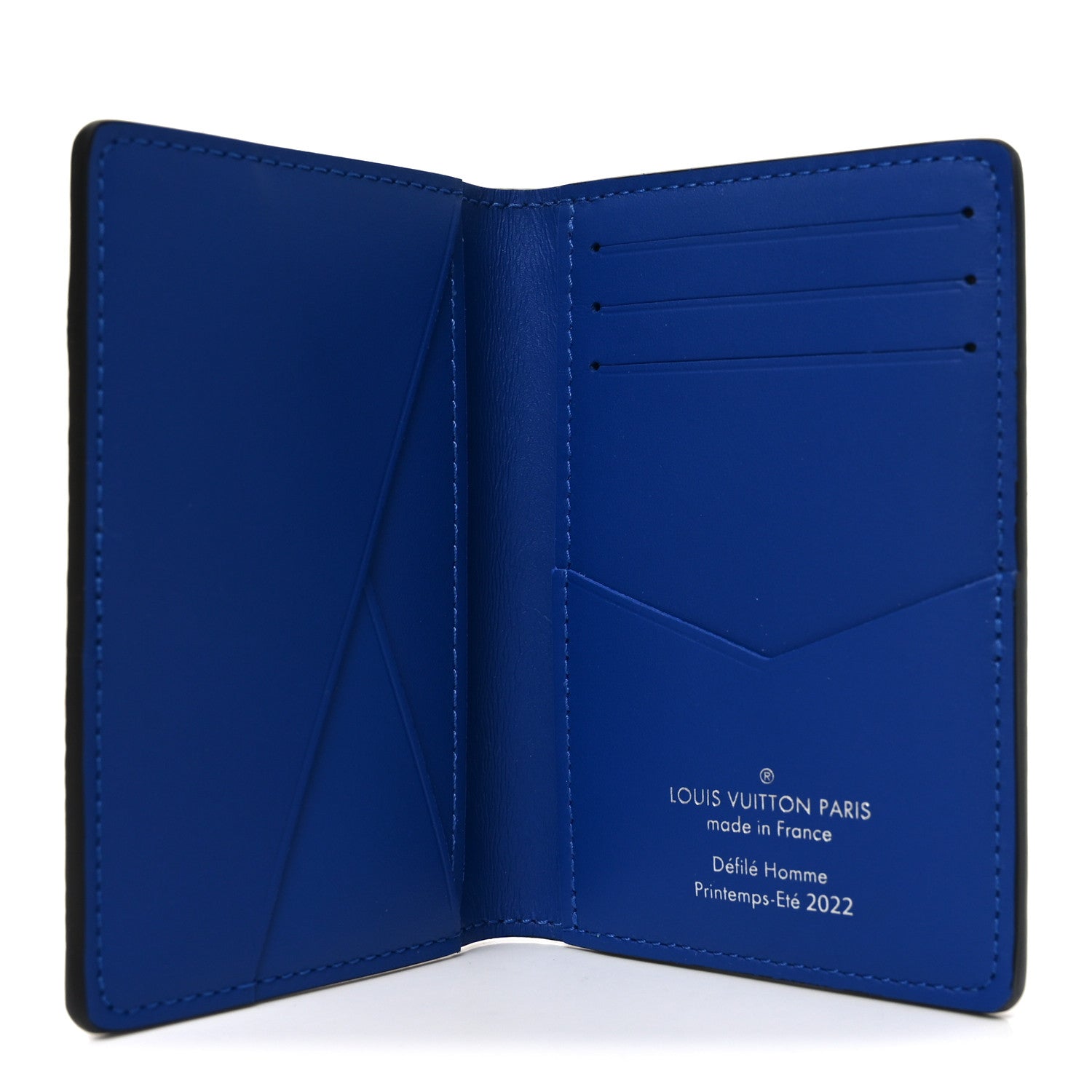 Louis Vuitton Taurillon Illusion Pocket Organizer Bleu Vert 5 of 7