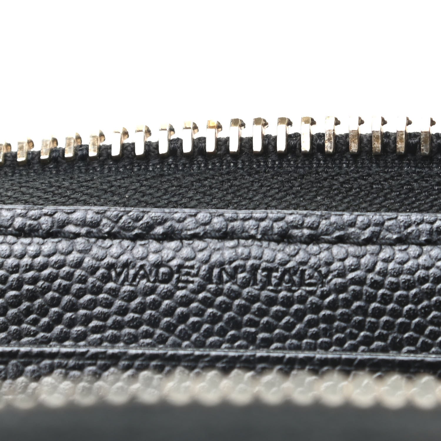 Saint Laurent Grain De Poudre Matelasse Chevron Monogram Phone Wallet Black 7 of 9