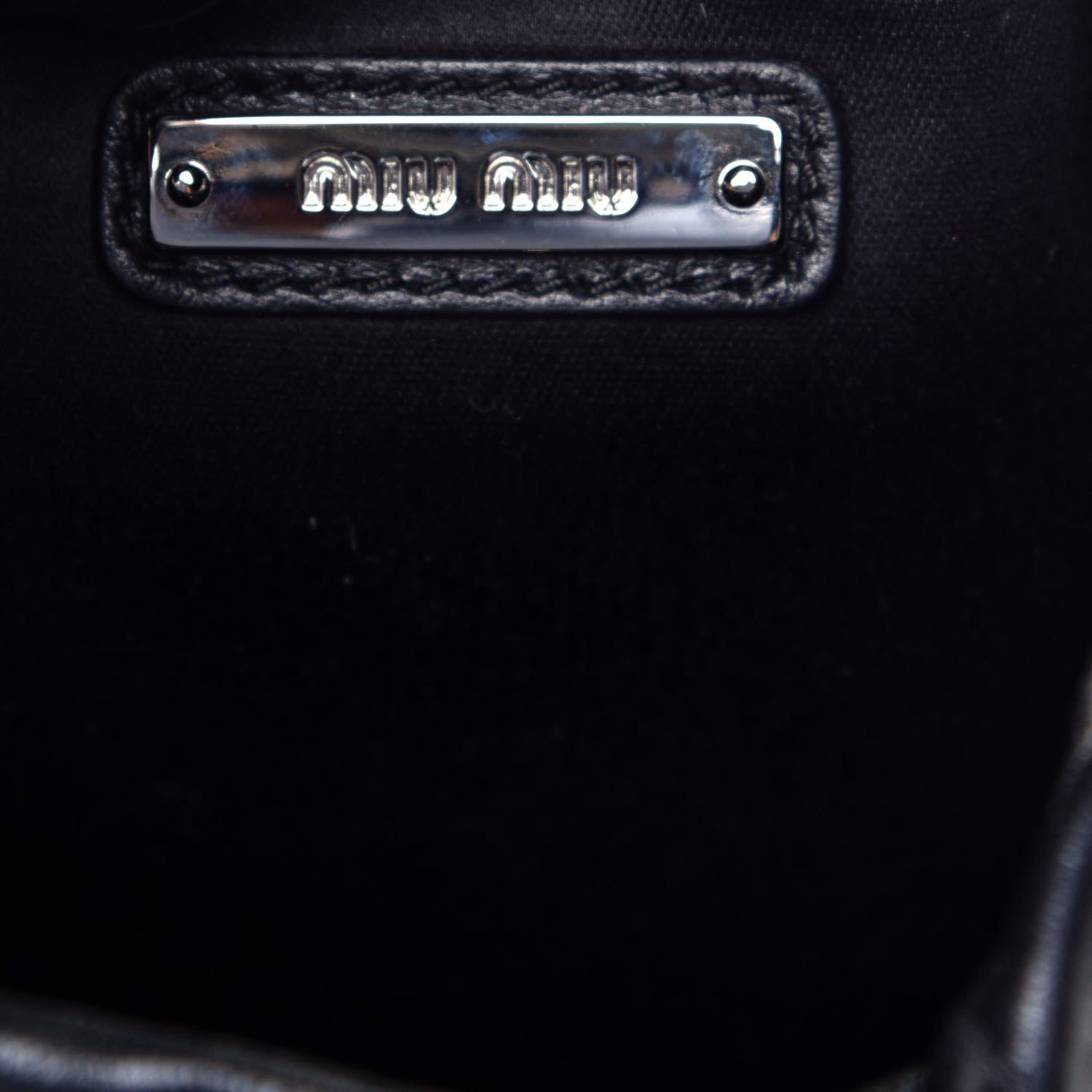 Miu Miu Nappa Studded Bucket Bag in Black 6 of 8