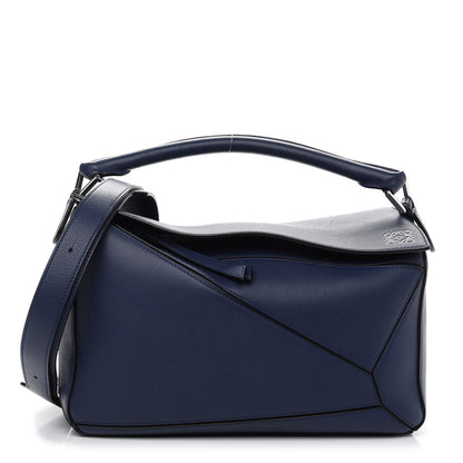 Loewe Calfskin Medium Puzzle Bag Marine 1 of 10