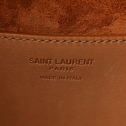 Saint Laurent Calfskin Monogram Take Away Box Dusty Vintage Brown Gold 6 of 11