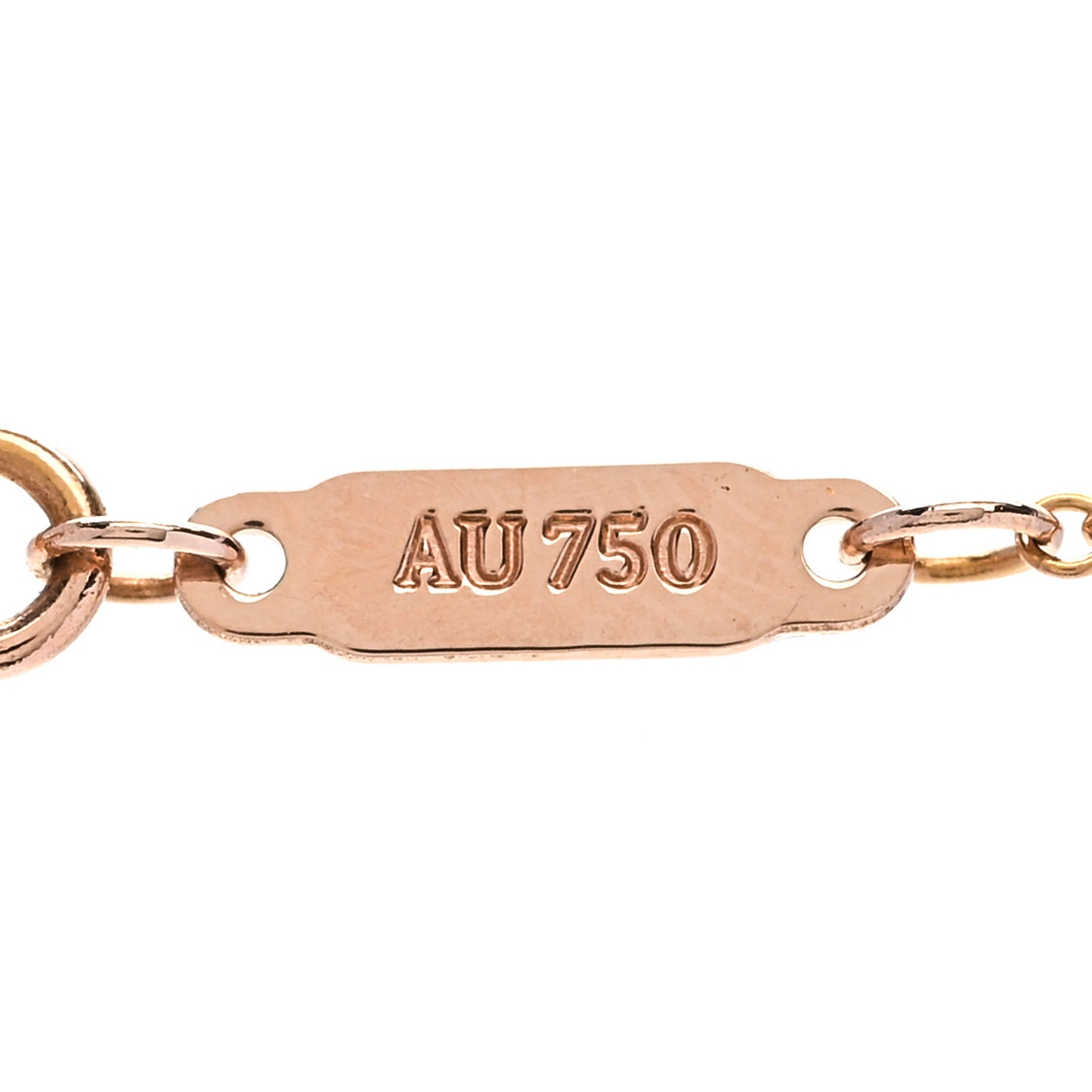 18K Rose Gold Diamond Large T Smile Pendant Necklace