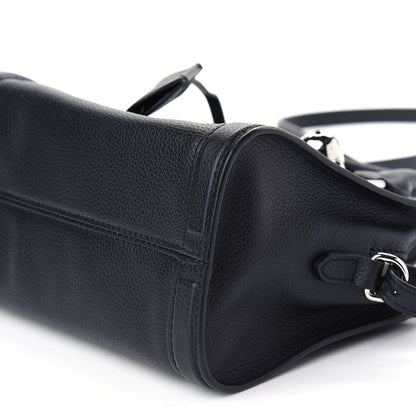 Alexander McQueen Pebbled Calfskin Mini Padlock Tote Black 6 of 9