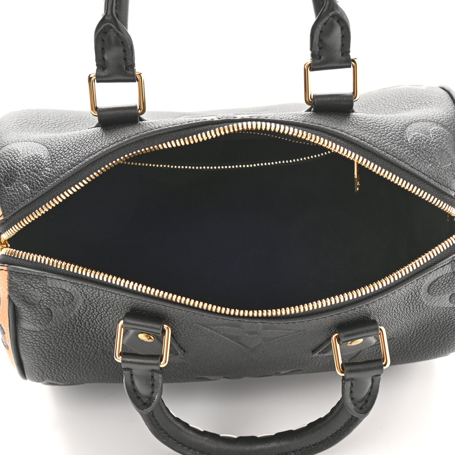 Louis Vuitton Empreinte Monogram Giant Wild At Heart Speedy Bandouliere 25 Black 5 of 9