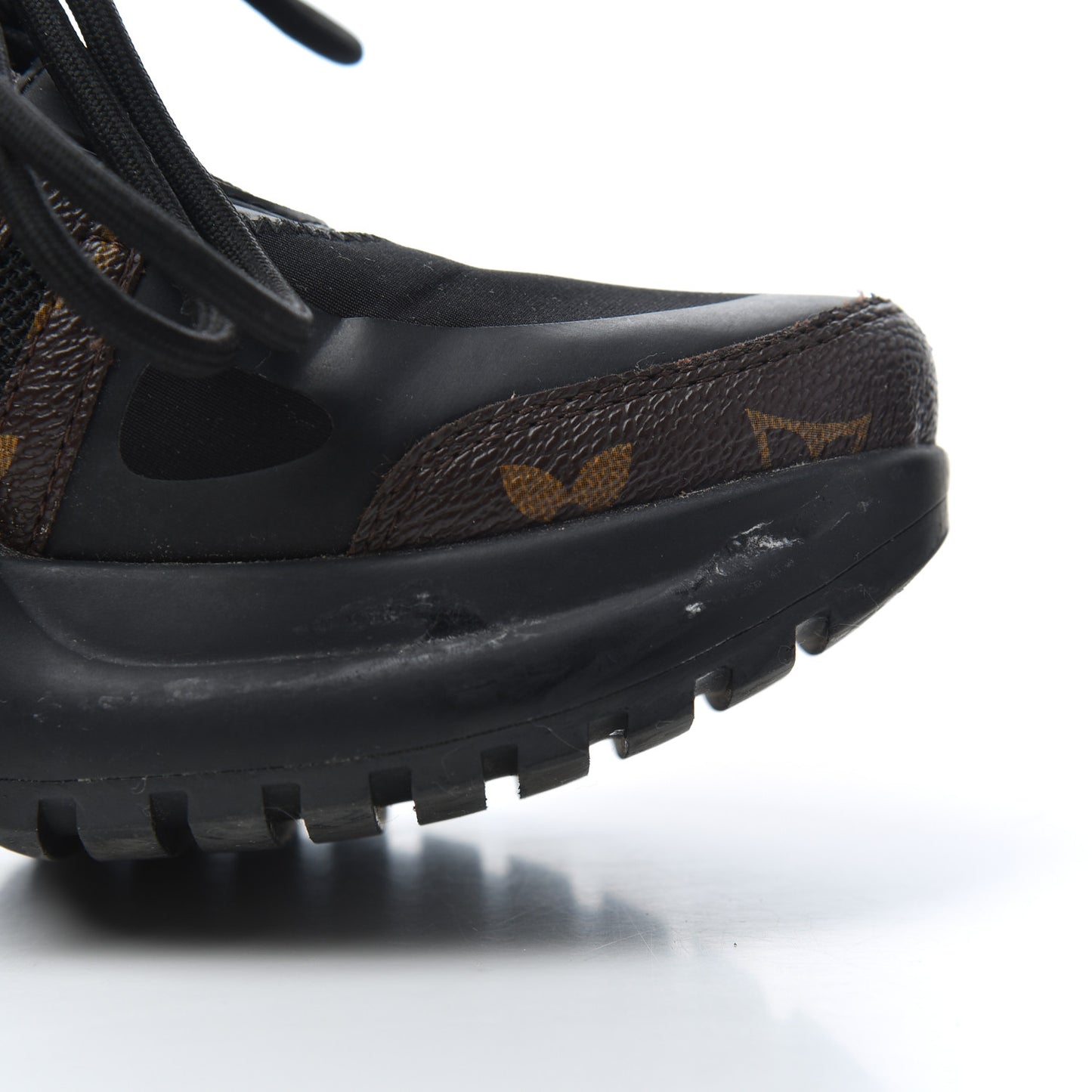 Calfskin Patent Monogram LV Archlight Sneakers 36 Black