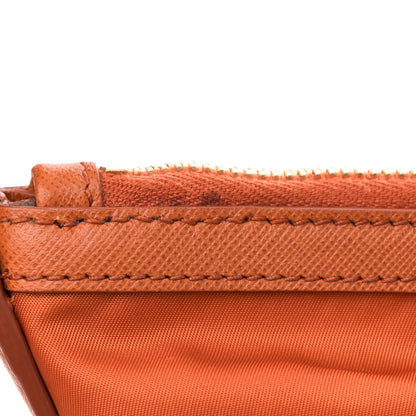 Prada Tessuto Nylon Saffiano Tote Papaya 10 of 10
