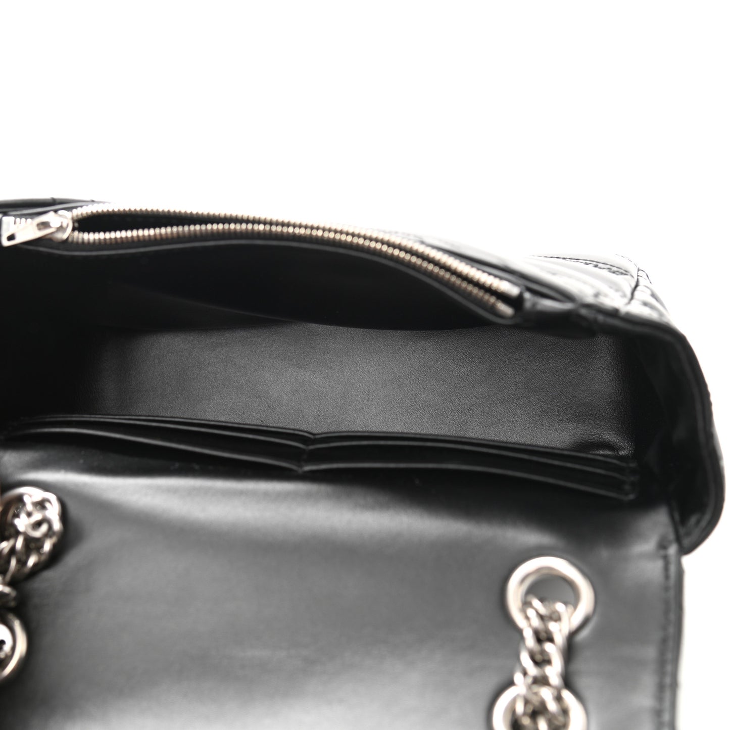 Calfskin Logo Matelasse S BB Round Shoulder Bag Black