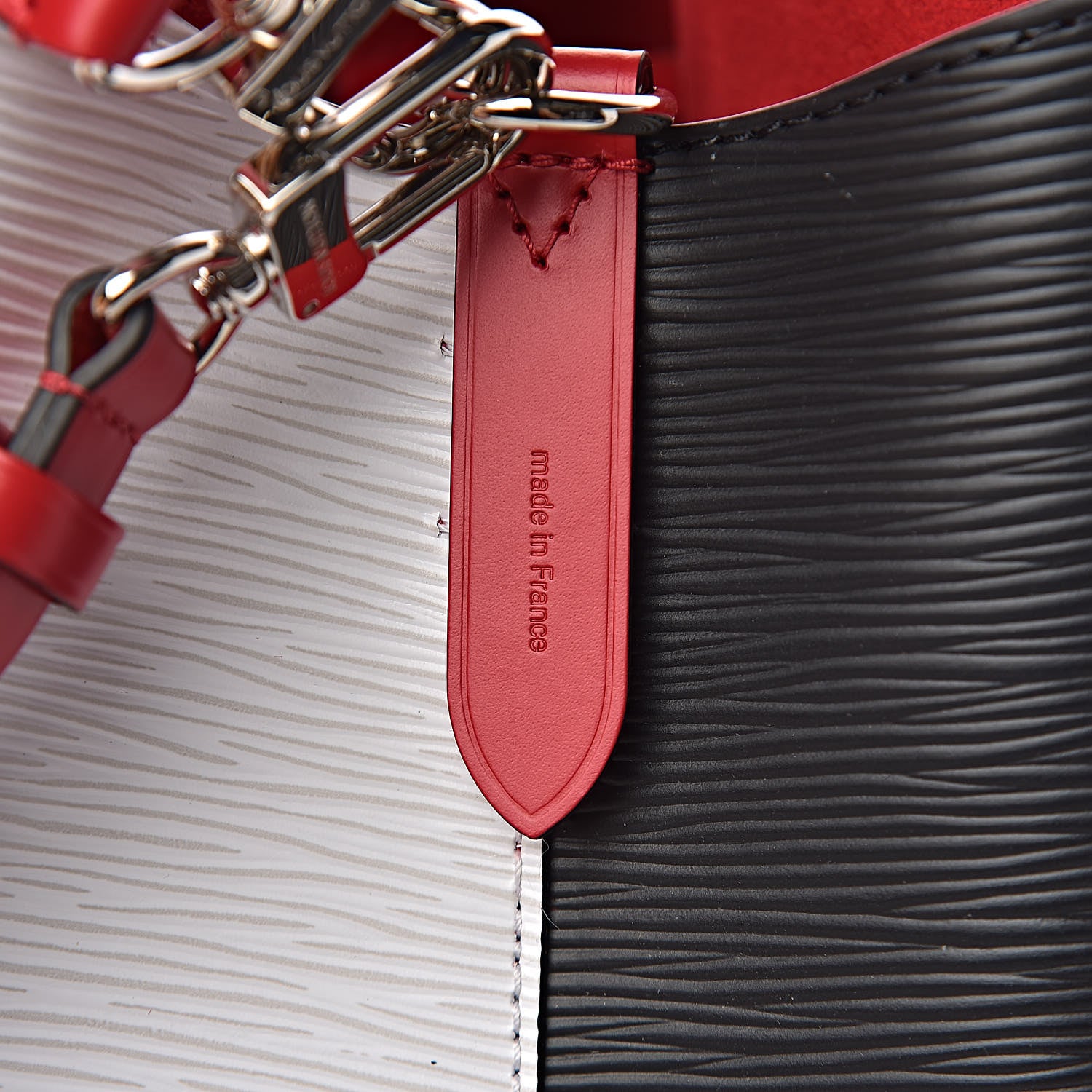 Louis Vuitton Epi Neonoe Black White Scarlet 7 of 11