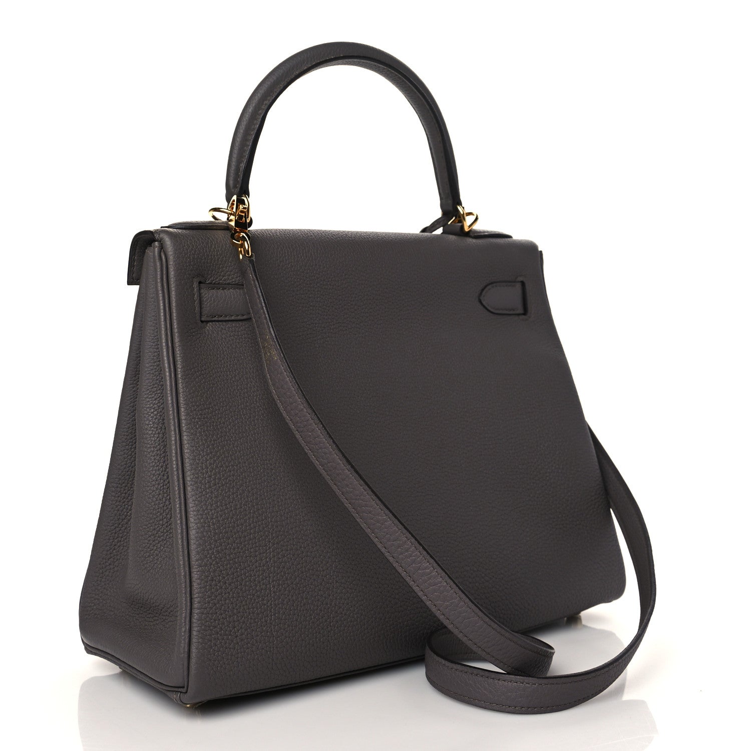 Hermes Togo Kelly Retourne 28 Etain 3 of 11