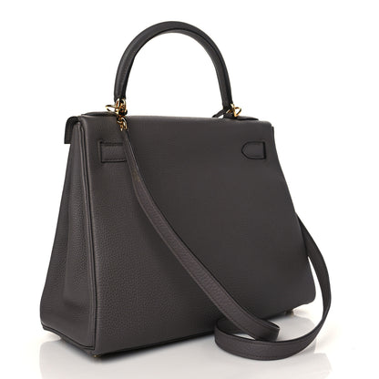 Hermes Togo Kelly Retourne 28 Etain 3 of 11