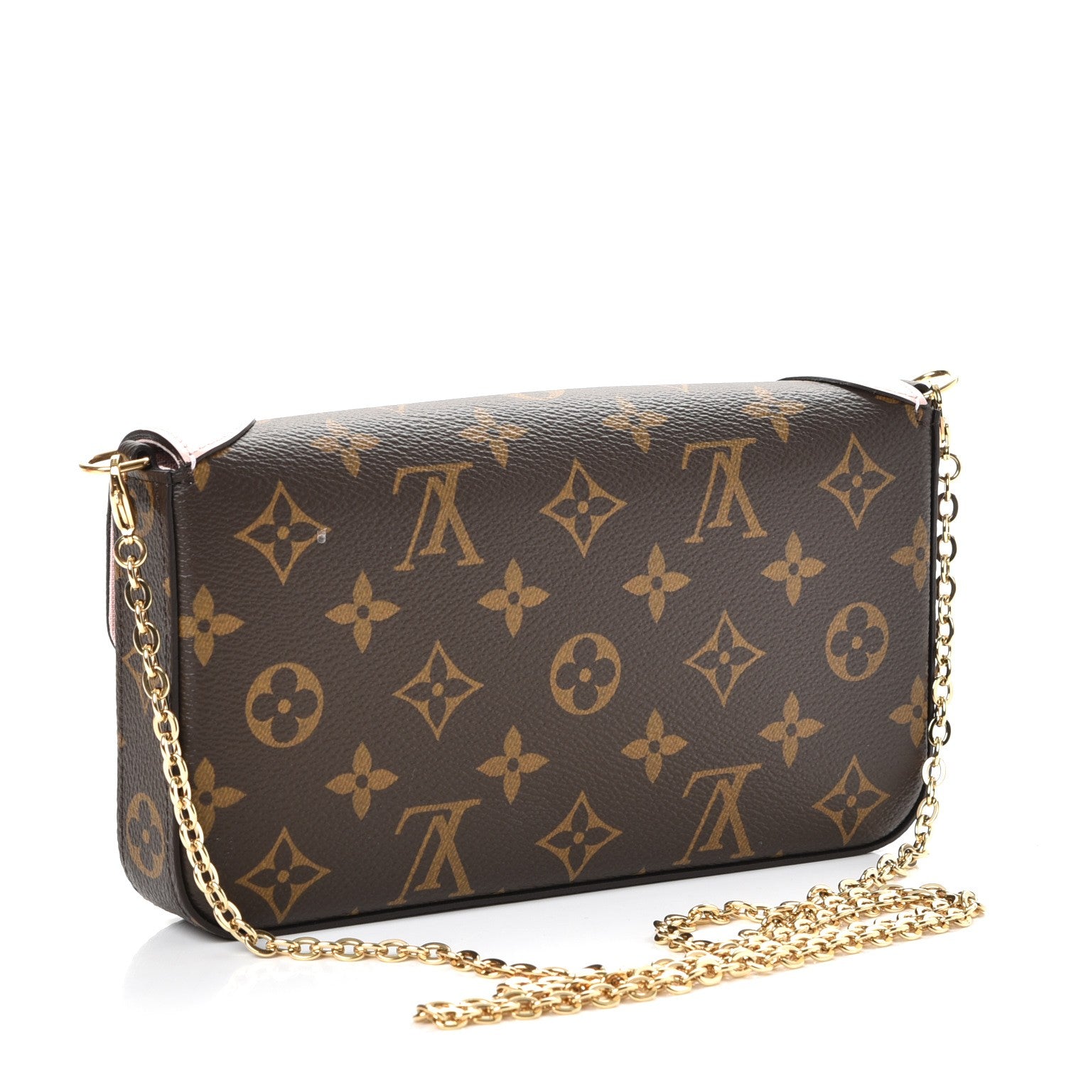 Louis Vuitton Monogram Valentine Dog Pochette Felicie Chain Wallet 3 of 9
