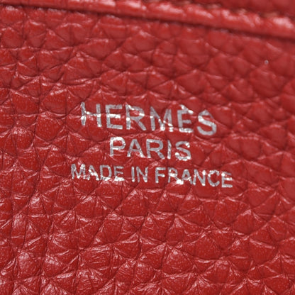 Hermes Taurillon Clemence Evelyne III GM Rouge Garance 8 of 9