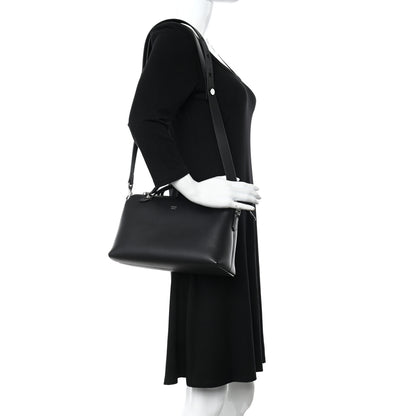 Fendi Vitello Dolce Medium By The Way Boston Bag Black 2 of 9