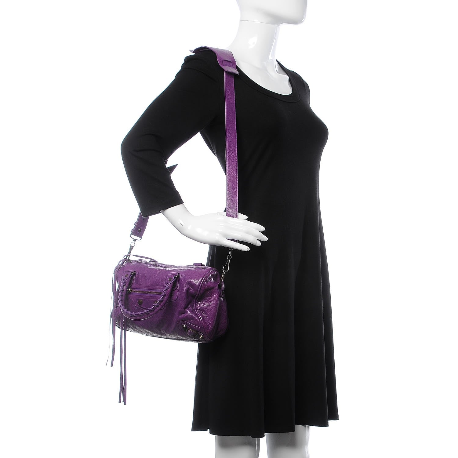 Balenciaga Agneau Classic Hardware Mini Twiggy Ultraviolet 2 of 8