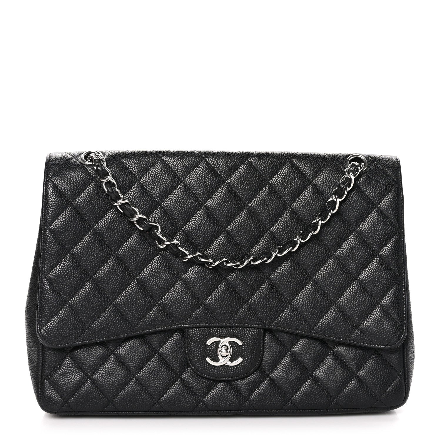 Chanel Caviar Quilted Maxi Single Flap Black 1 of 10