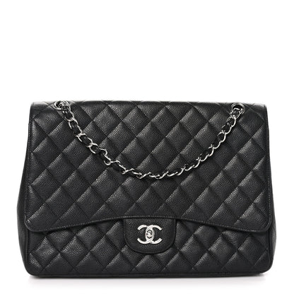 Chanel Caviar Quilted Maxi Single Flap Black 1 of 10
