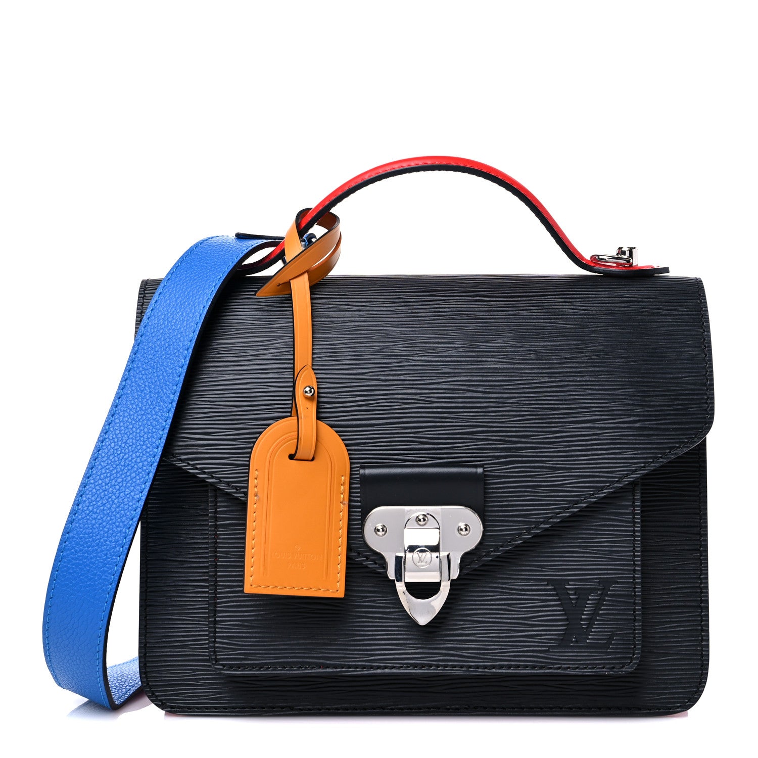 Louis Vuitton Epi Neo Monceau Black Coquelicot Blue Roi Safran 1 of 9