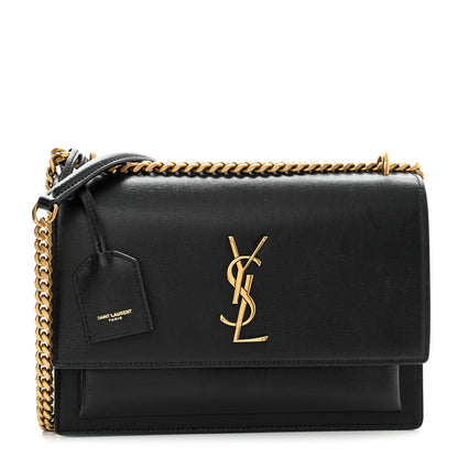 Saint Laurent Calfskin Medium Monogram Sunset Black 1 of 11