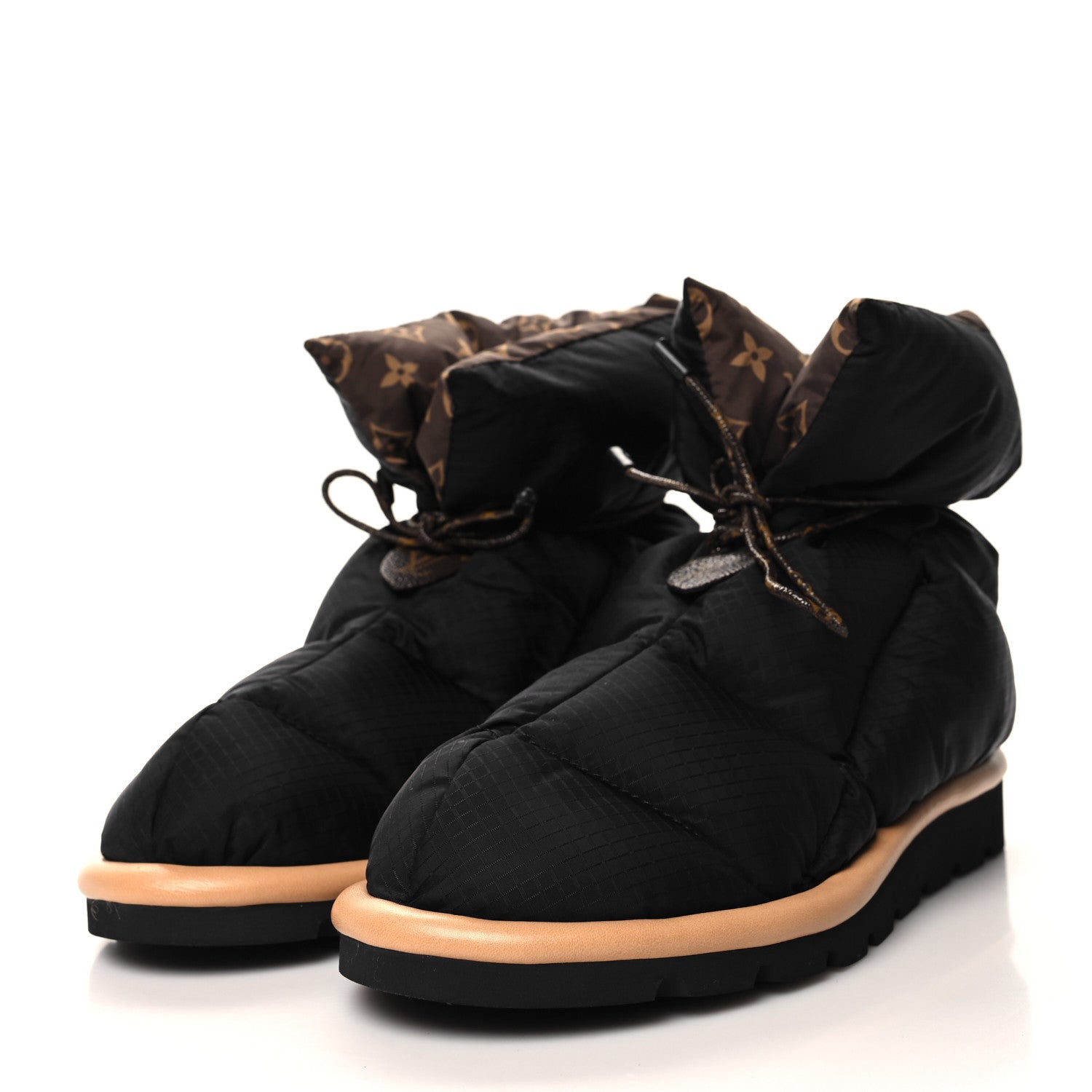 Louis Vuitton Nylon Monogram Pillow Comfort Ankle Boot 39 Black 3 of 9