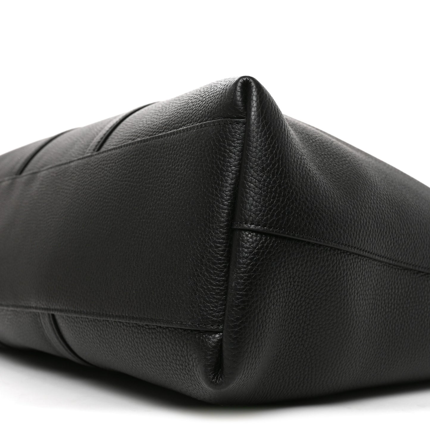 Calfskin Web Maxi Tote Black