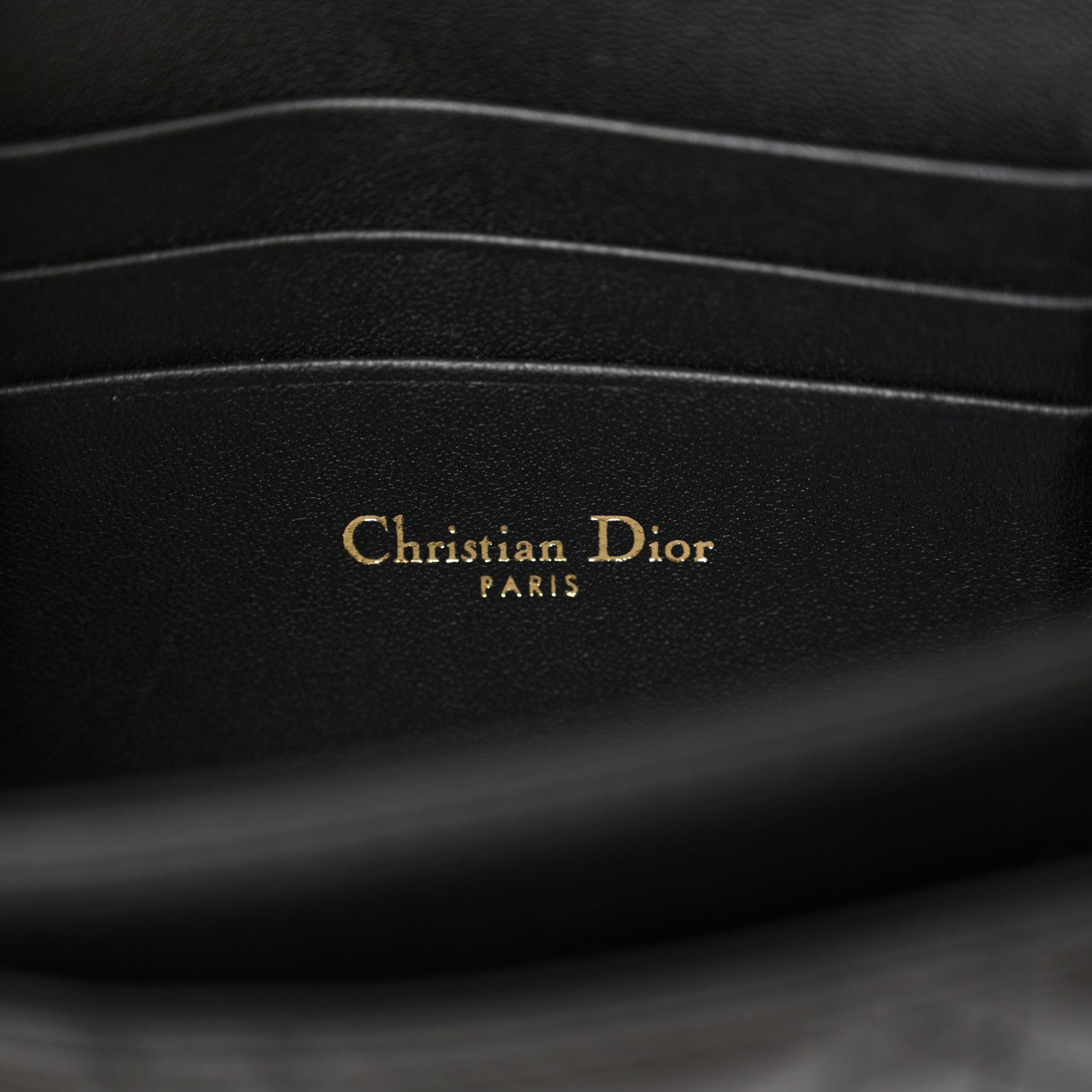 Christian Dior Lambskin Lady Dior Top Handle Clutch Black 6 of 11