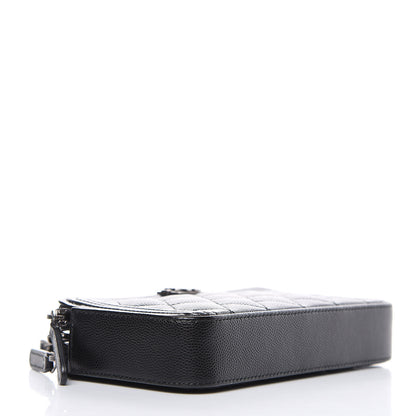 Chanel Caviar Quilted Small Boy Clutch With Chain Black 4 of 11