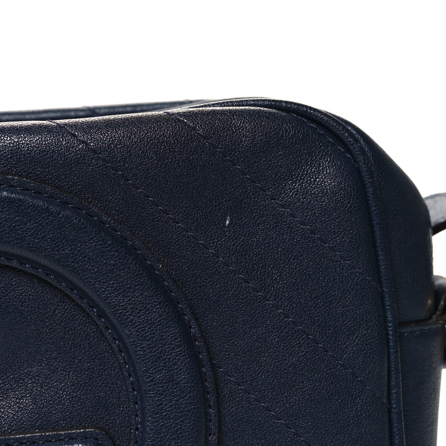 Gucci Sakai Be Green Calfskin Diagonal Stitched Small Blondie Shoulder Bag Blue Agata 12 of 13