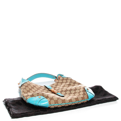 Gucci Monogram Piston Lock Jackie O Hobo 4 of 7