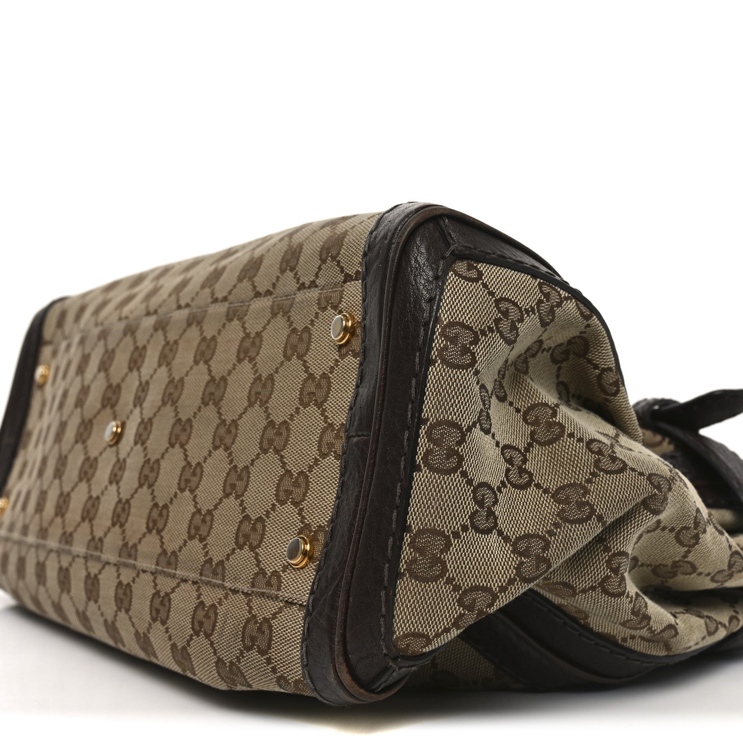 Gucci Monogram Medium GG Running Tote Dark Brown 17 of 20
