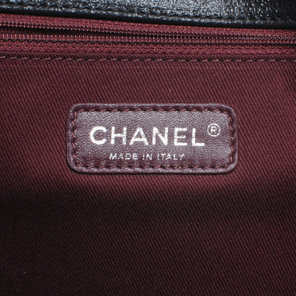 Chanel Iridescent Calfskin Quilted Large Gentle Boy Flap Black 7 of 8