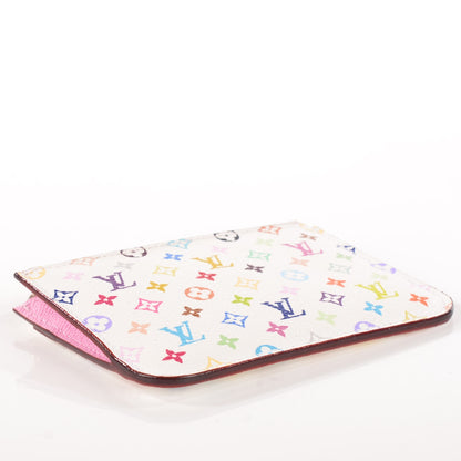 Louis Vuitton Monogram Multicolor Key Pouch White Litchi 4 of 7