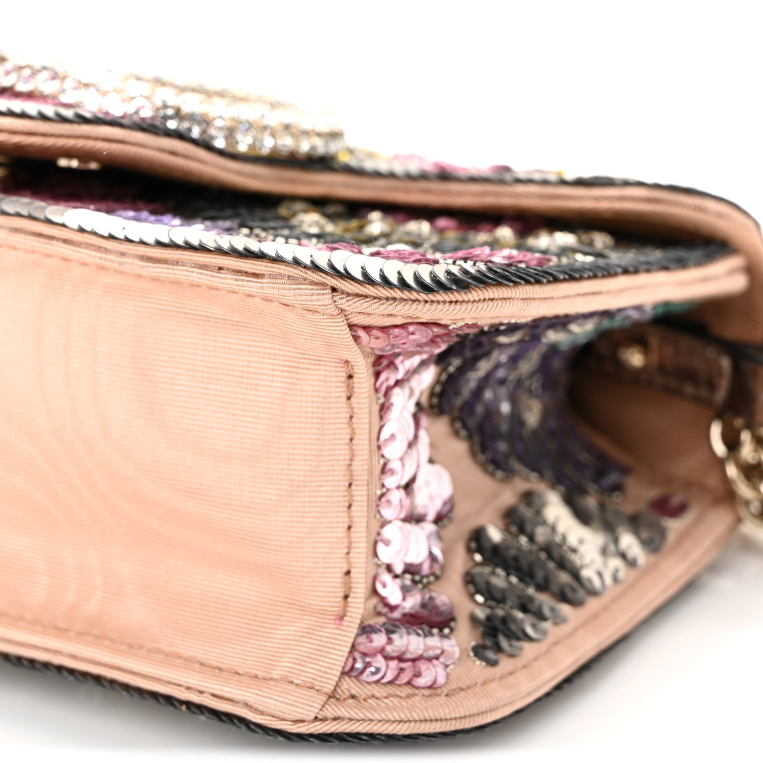 Valentino Garavani Sequin Burst Crystal Vlogo Embroidered Small Loco Shoulder Bag Multicolor 9 of 9