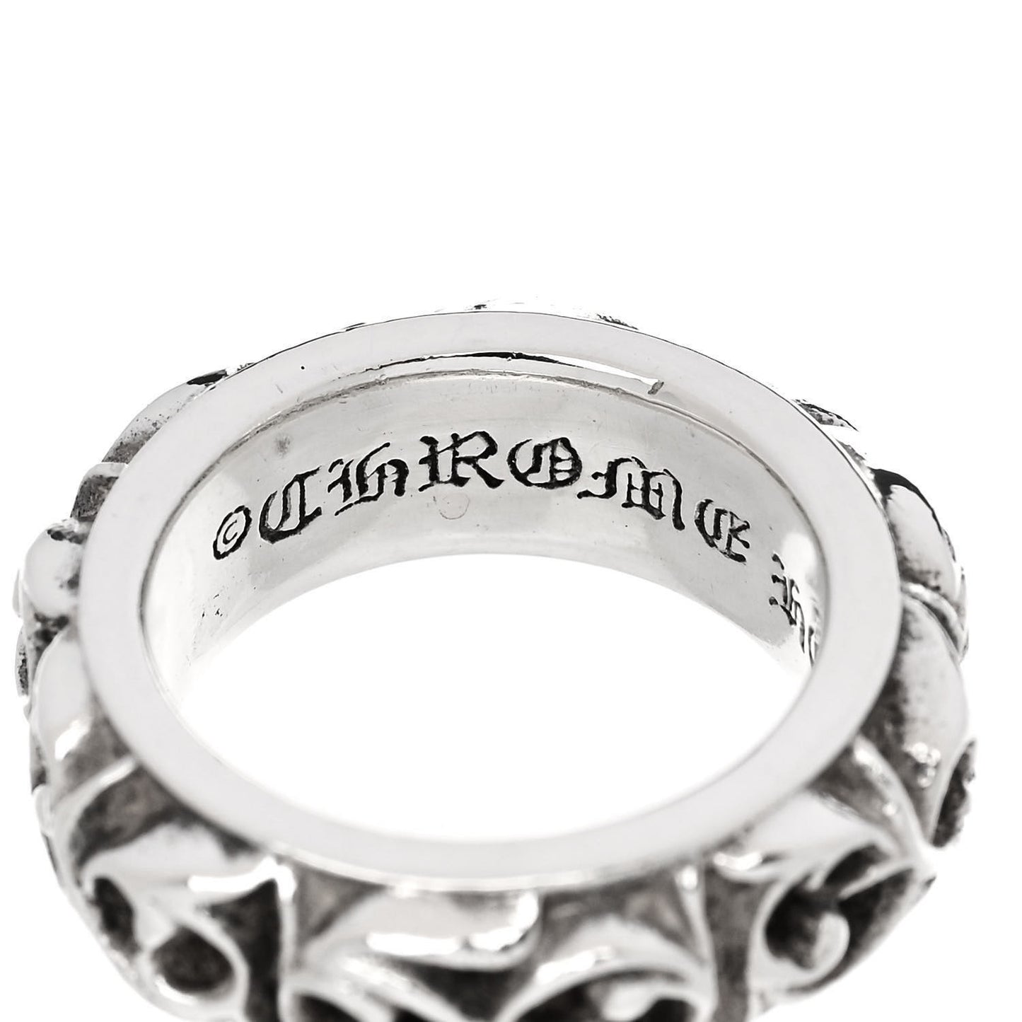 Sterling Silver Eternity Vine Band Ring 49 5