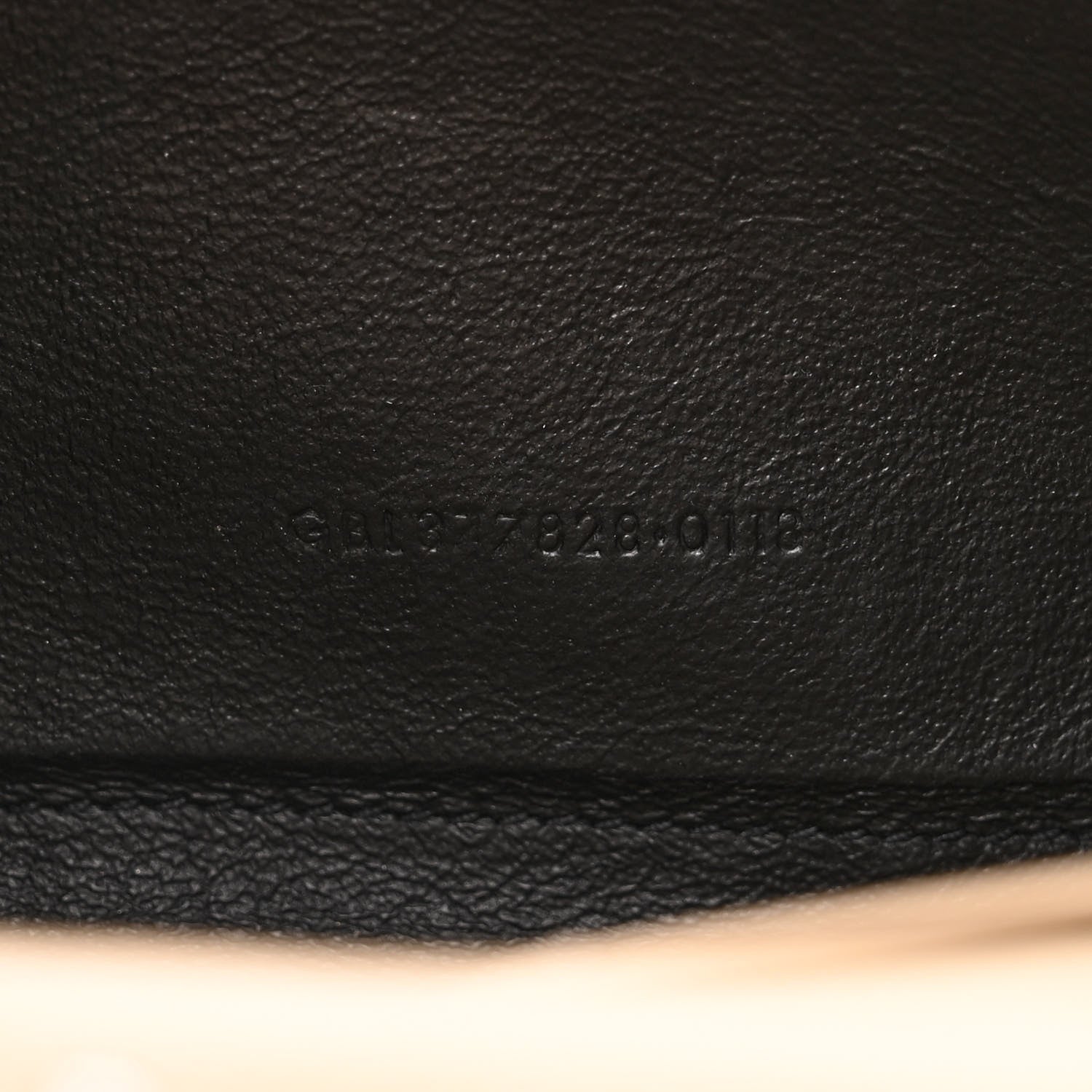 Saint Laurent Grain De Poudre Matelasse Chevron Monogram Chain Wallet Nude Powder 7 of 12