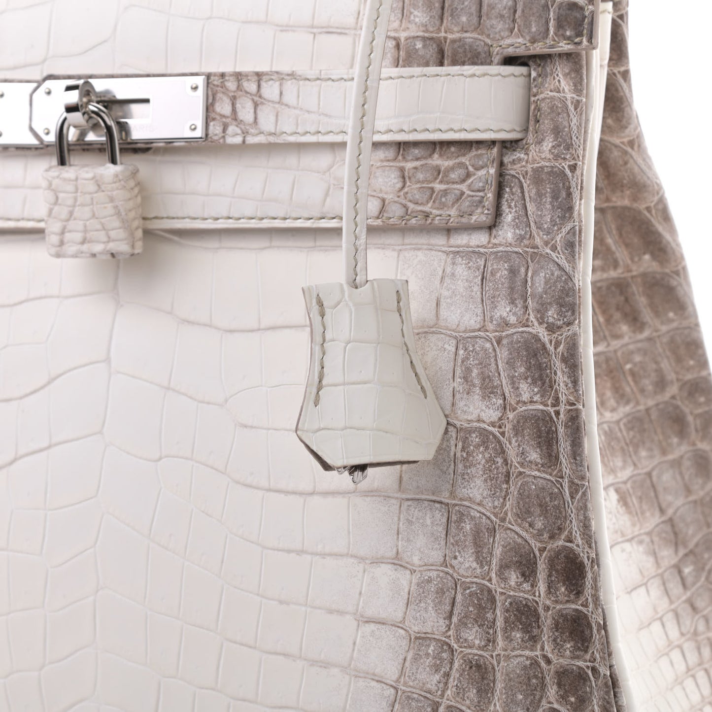 Matte Niloticus Crocodile Himalaya Kelly Retourne 28 White