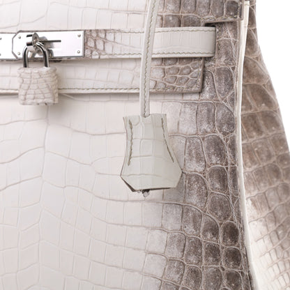 Hermes Matte Niloticus Crocodile Himalaya Kelly Retourne 28 White 10 of 23