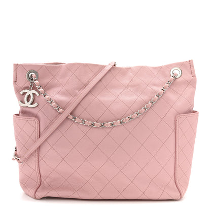 Chanel Caviar Stitched Medium CC Pocket Hobo Pink 1 of 16