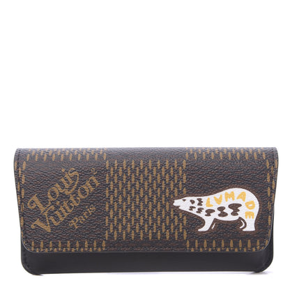 Louis Vuitton X NIGO Giant Damier Ebene Bear Woody Sunglasses Case 1 of 8
