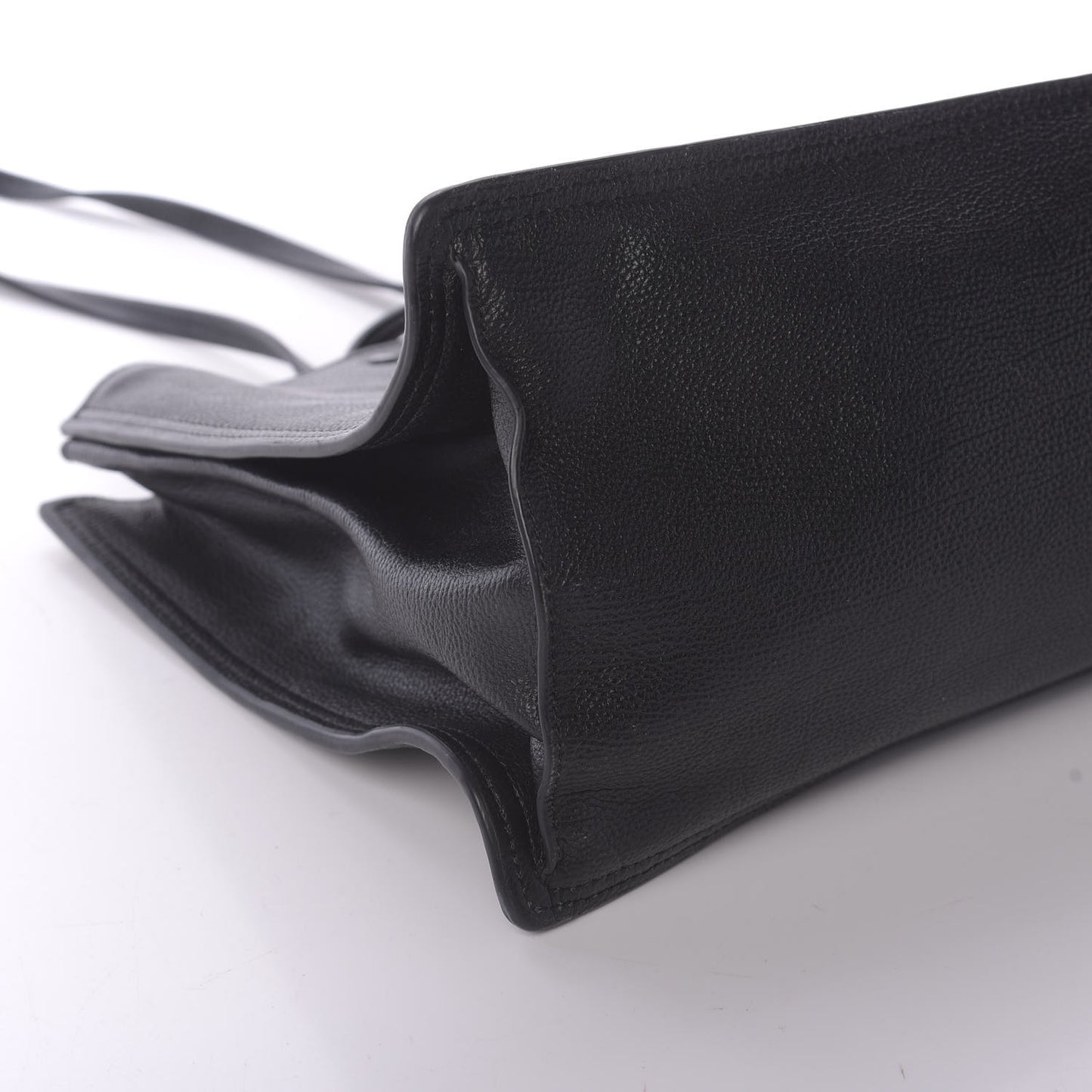 Glace Calf Etiquette Tote Black Astrale